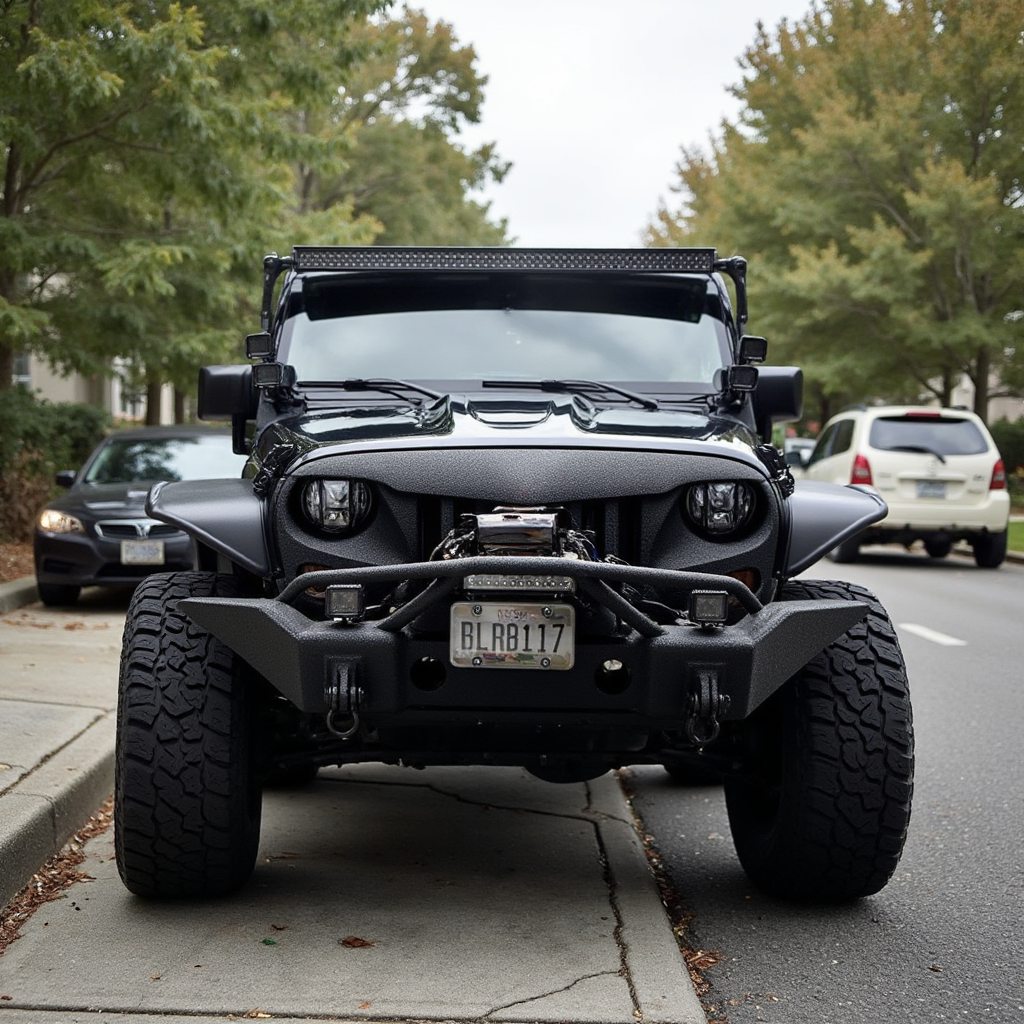 Jeep front view