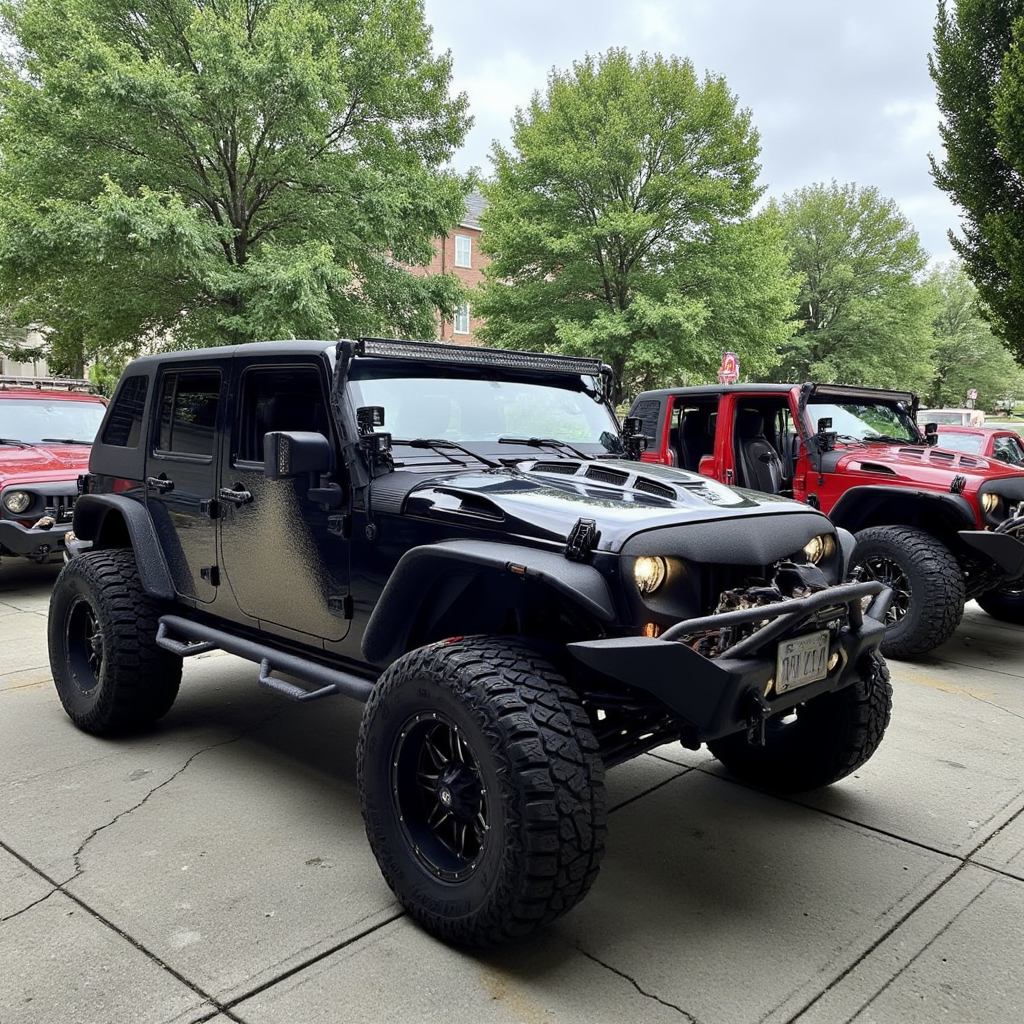 Jeep in parade